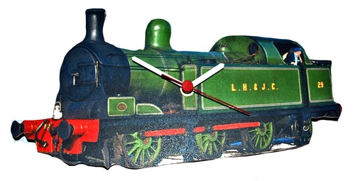 Steam train clock - steam,