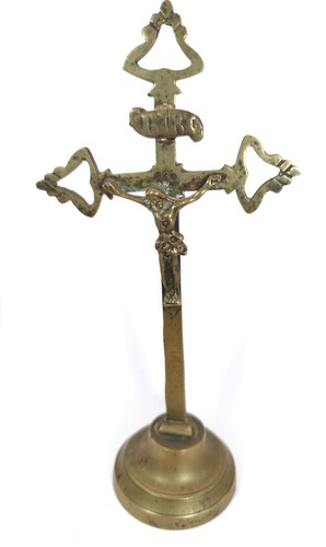 Vintage brass altar table