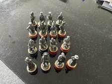 Franklin Mint Battle of Waterloo Chess Set 16 Pieces 8 Pawns 4 Bishops 4 Royals