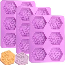 3 Pcs Honeycomb & Bee Silicone