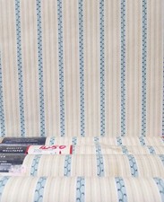 X3 90s Vintage DORMA wallpaper Rolls 80s Cottagecore blue seaside Stripe Quaint 