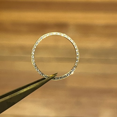 Solid gold diamond bezel for - solid,