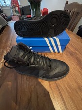 Adidas Boots All Black Size 10 Fur Inside So Super Warm Ideal For Work Or Skool