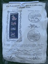 Vtg SUE DAKIN DESIGNS Long Stitch Tapestry Kit Wildlife Bell Pull Lakeland B37