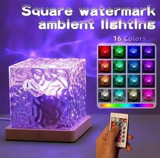 Water Wave Projection Lamp | RGB LED Night Light | USB Remote Dimmable Mood Lamp