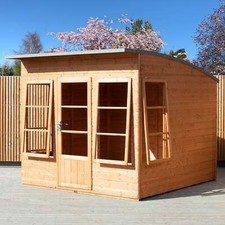 Shire Orchid 8x8G Summerhouse with curved roof