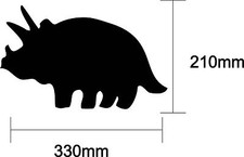 Triceratops Dinosaur Blackboard / Chalkboard Small