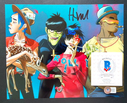 Jamie hewlett signed 8x10 - hewlett,