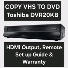 Toshiba DVR20 Copy VHS to DVD