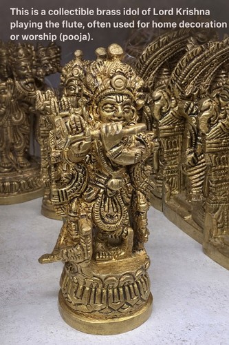 Brass hindu god - brass, lord