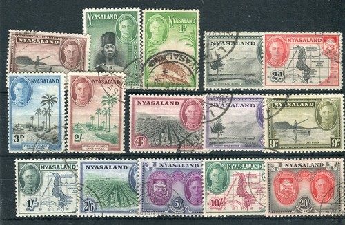 Nyasaland kgvi 1945 definitive - nyasaland,