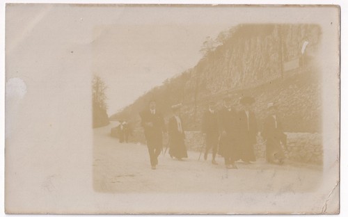Edwardian group strolling - edwardian,