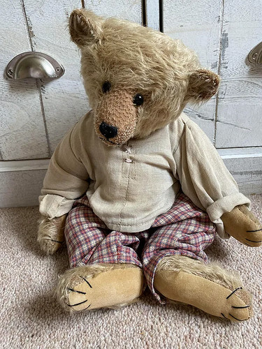 Ooak artist mohair bear - mohair, tom