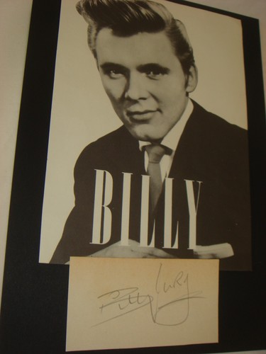 Billy fury superb clear pencil - superb,