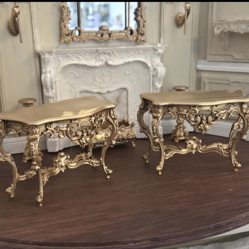 12th scale rococo tables - 12th,