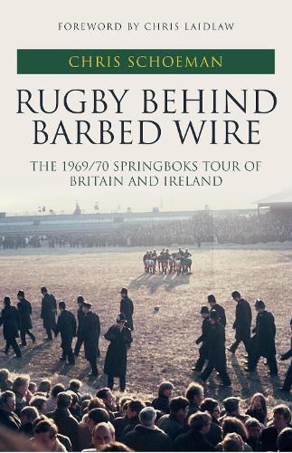 Rugby behind barbed - barbed, wire: