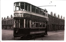 Original real photograph Tram Birmingham 347 tramcar circa 1940 Miller St