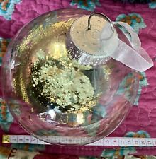 Extra Large 19cm Glitter Filled Christmas Bauble From Waitrose