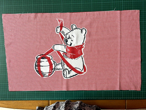 Winnie the pooh striped - winnie, fabric
