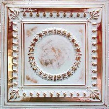Painted Tin Ceiling Tile in