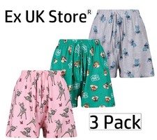 Ladies 3 Pack Lounge Shorts