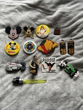 Joblot Disney Corgi Star Wars Memorabilia - Pins Badges Car - Rare Collectable