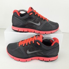 Nike Trainers Womens UK 5 LunarGlide Grey Coral Ladies Gym Sports Shoes EUR 38.5