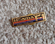 HONDA RACING TEAM ENAMEL PIN BADGE - Retro 3cm approx World Grand Prix F1