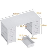 8 Drawer Computer Desk Home