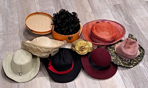 Vtg hat lot women - lot, wool