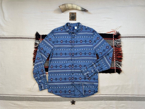 Chambray navajo shirt aztec - chambray,