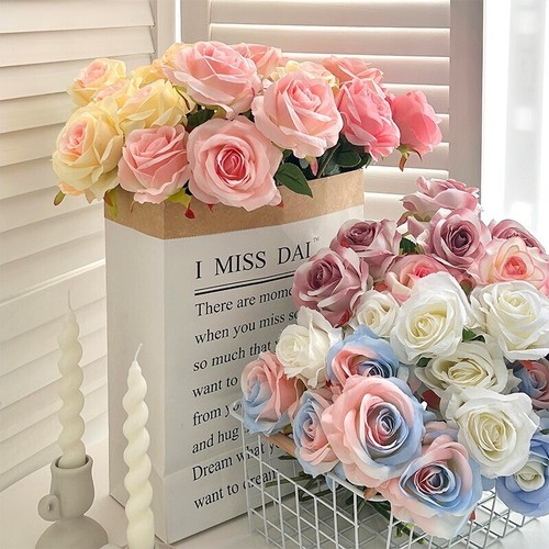 Artificial roses flowers - flowers, silk