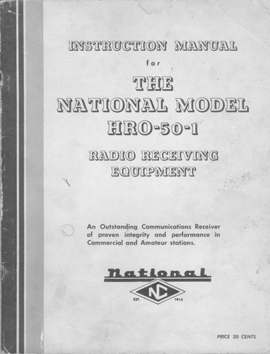 National hro hro50 1 - hro-50-1, hro50-1