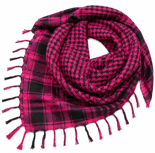Keffiyeh shemagh pink - keffiyeh,
