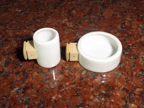 White glazed porcelain bird - glazed,