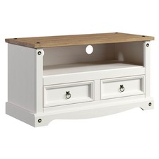 Whitewashed & Pine TV Unit 2