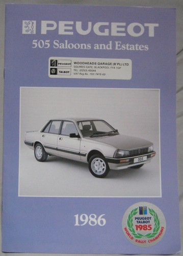 1985 peugeot 505 saloons - peugeot,