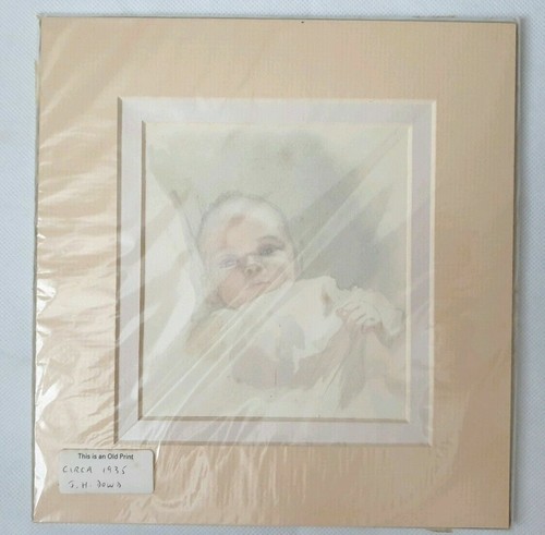 Dowd colour print of baby - h,