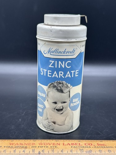 Old baby powder tin - powder, zinc