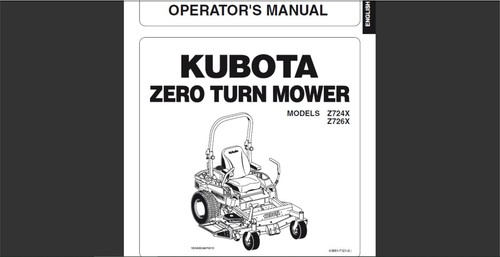 Kubota zero turn mower models - zero,