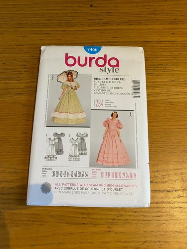 Burda biedermeier dress - biedermeier,