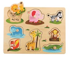 Lelin Wooden Fun Packed Safari
