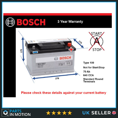 Battery fits tvr cerbera 280 - battery,