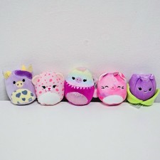 Squishmallows Squishville Bundle 5 Mini Tiny 2 Inch Soft Toys Pink Purple Bundle