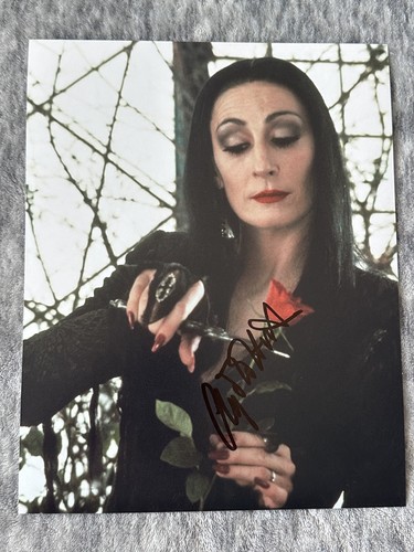 Anjelica huston signed 8x10 - huston,