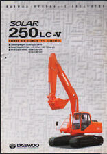 Daewoo "Solar 250LC-V" Crawler Hydraulic Excavator Brochure Leaflet
