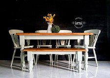 Rustic farmhouse dining - farmhouse, table
