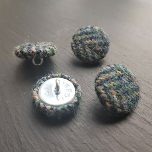 Teal blue harris tweed - blue,