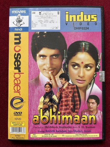 Abhimaan bollywood dvd - abhimaan,