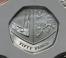Simply-Coins~ 2021 SHIELD FIFTY 50 PENCE COIN BRILLIANT UNCIRCULATED BU BUNC